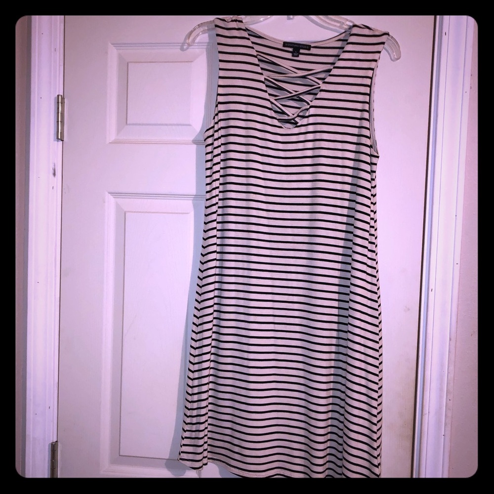 Summertime!! A-Line Dress with V neck front.